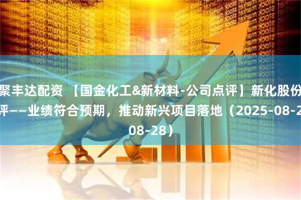 聚丰达配资 【国金化工&新材料-公司点评】新化股份点评——业绩符合预期，推动新兴项目落地（2025-08-28）