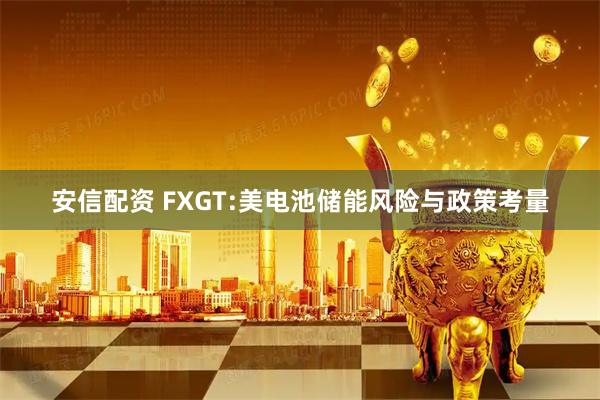 安信配资 FXGT:美电池储能风险与政策考量